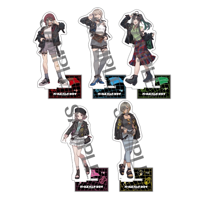 ガールズバンドクライ 描き下ろしBIGアクリルスタンド【ライダースver.】(全5種)