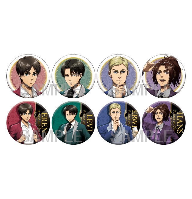 進撃の巨人 描き下ろし缶バッジコレクション(全8種)