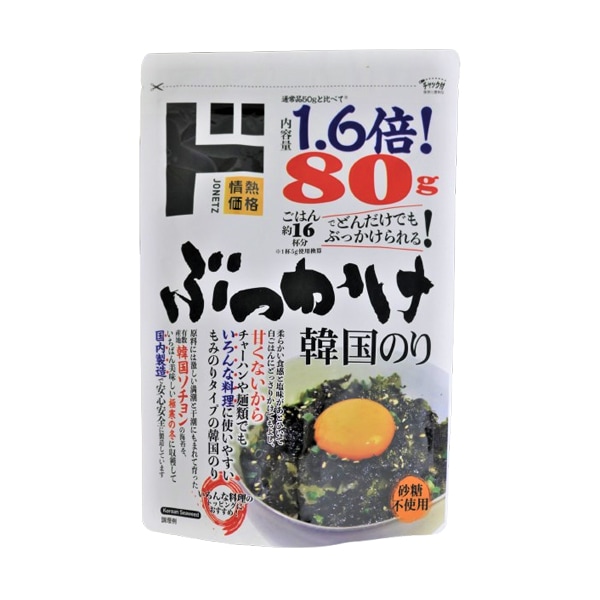 ぶっかけ韓国海苔　80g